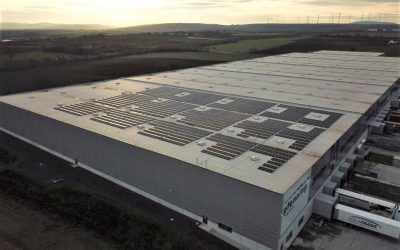 Bei pfenning logistics entsteht ein Solardachkomplex von über fünf Megawatt