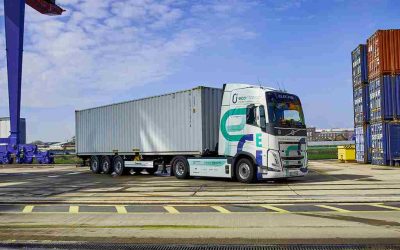 Contargo und Flexport starten erste Zusammenarbeit mit E-Lkw