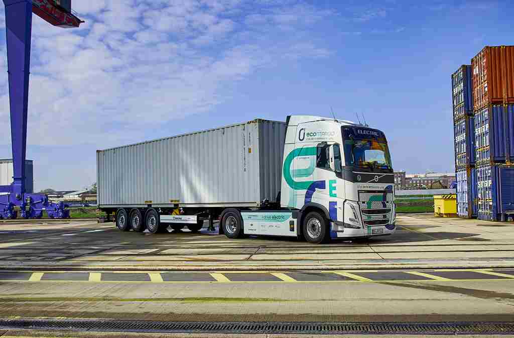 Contargo und Flexport starten erste Zusammenarbeit mit E-Lkw